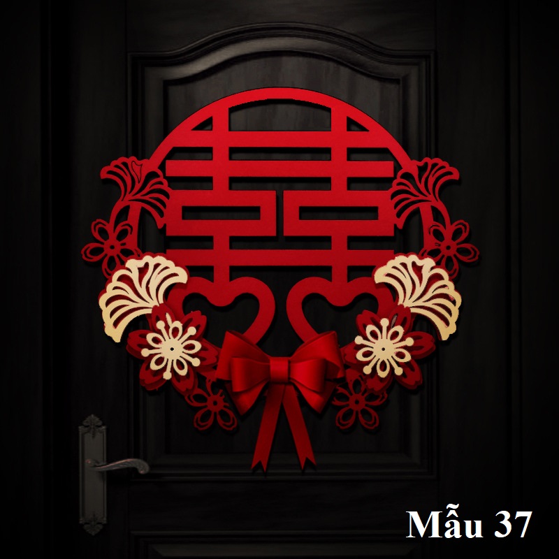 Set trang trí cửa phòng cưới, phòng tân hôn