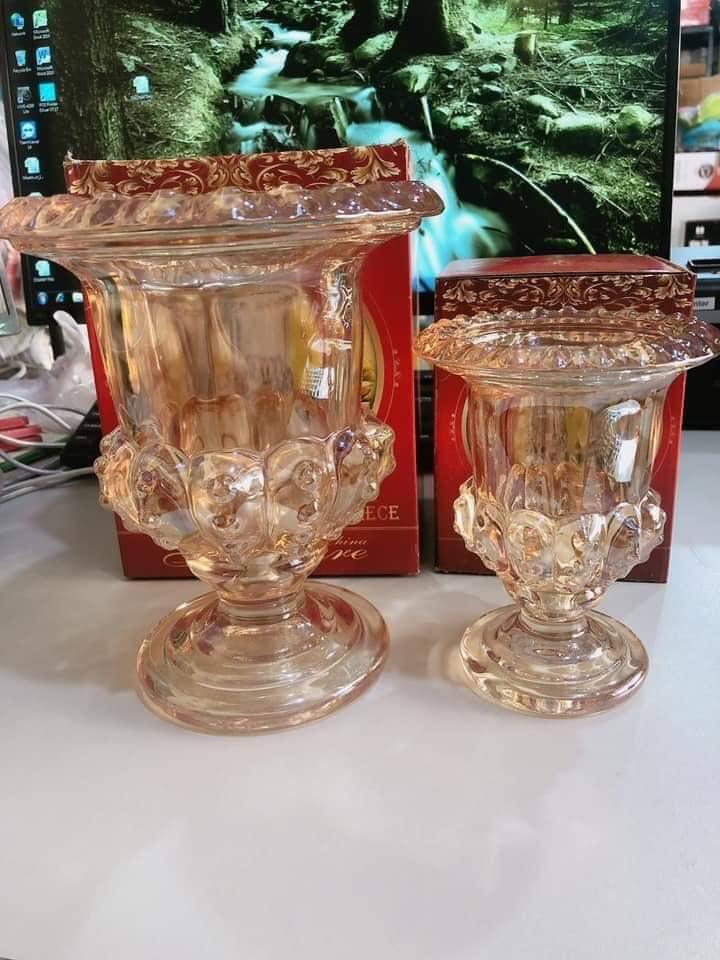 Bình thủy tinh cắm hoa,cắm phật thủ