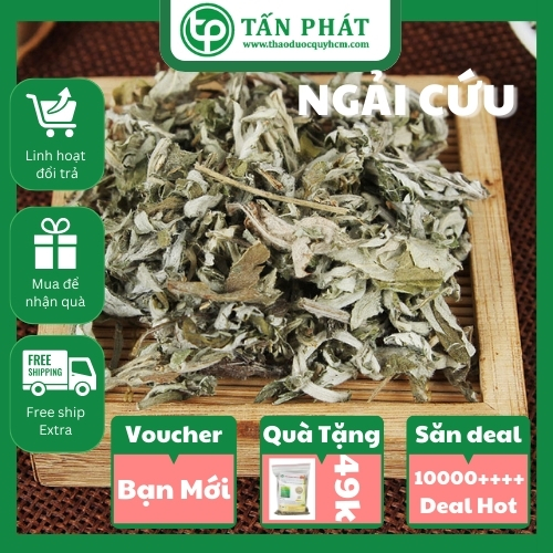 [Hàng loại 1 chất lượng cao] Ngải cứu khô 500g - tấn phát - chuyên dùng để làm pha trà hoặc sắc nước uống