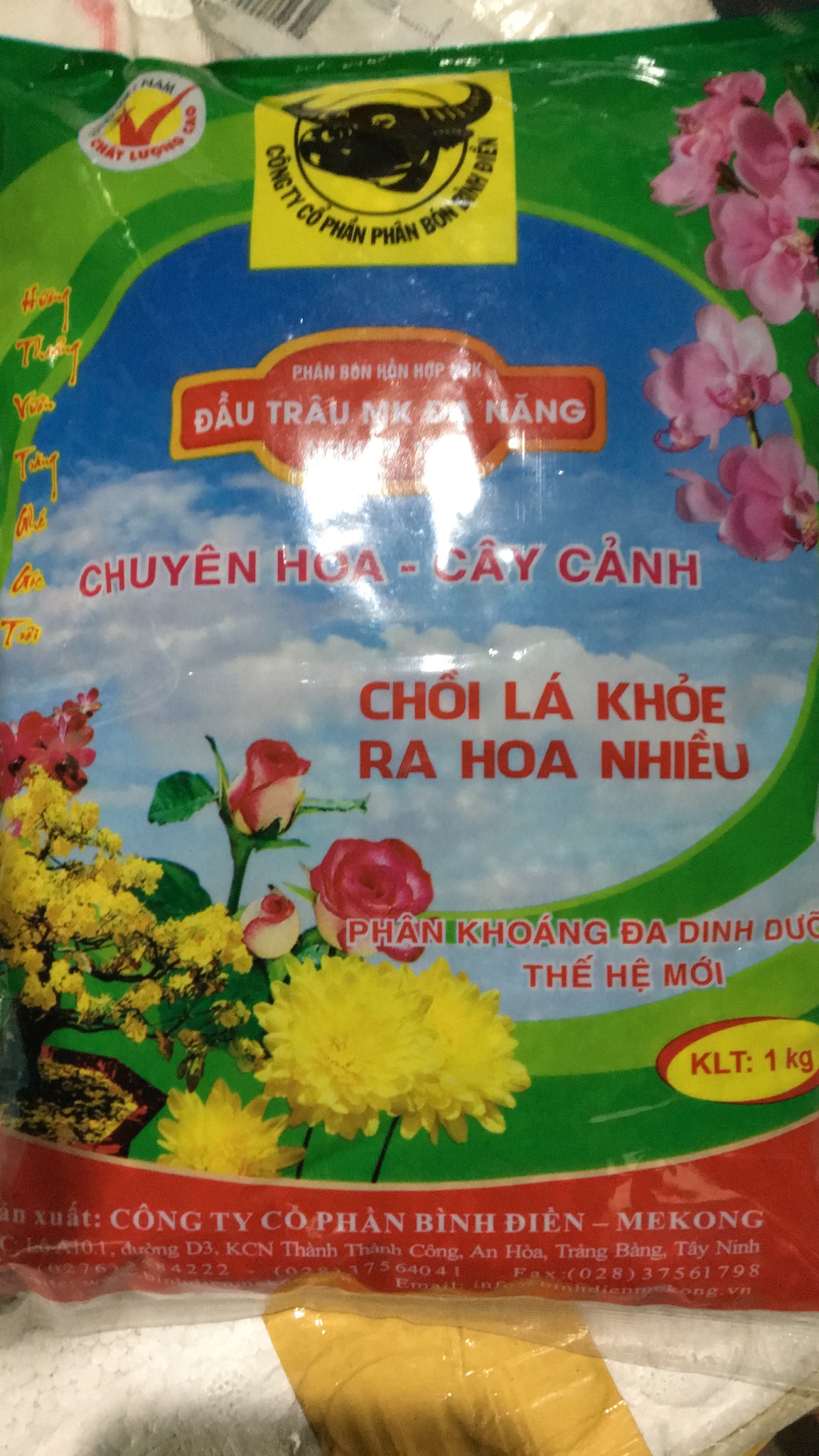 Phân bón Đầu trâu NPK 17-12-7 túi 1kg