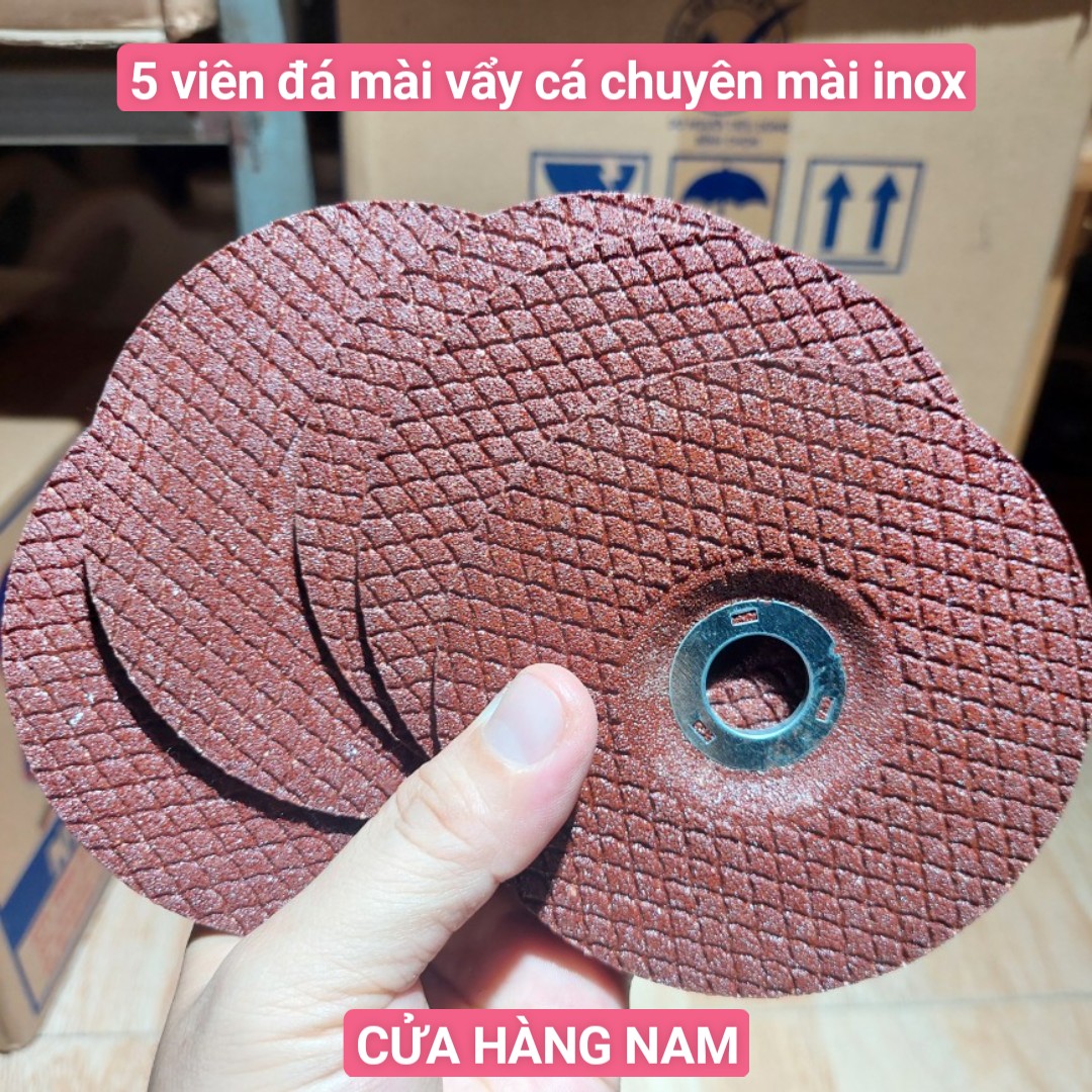 Đá mài vẩy cá chuyên mài inox, đá mài mỏng, đá mài đỏ loại 1 tấc kích thước 100x3x16mm, đá mài vẩy cá mài đá hoá cương - Cửa Hàng Nam