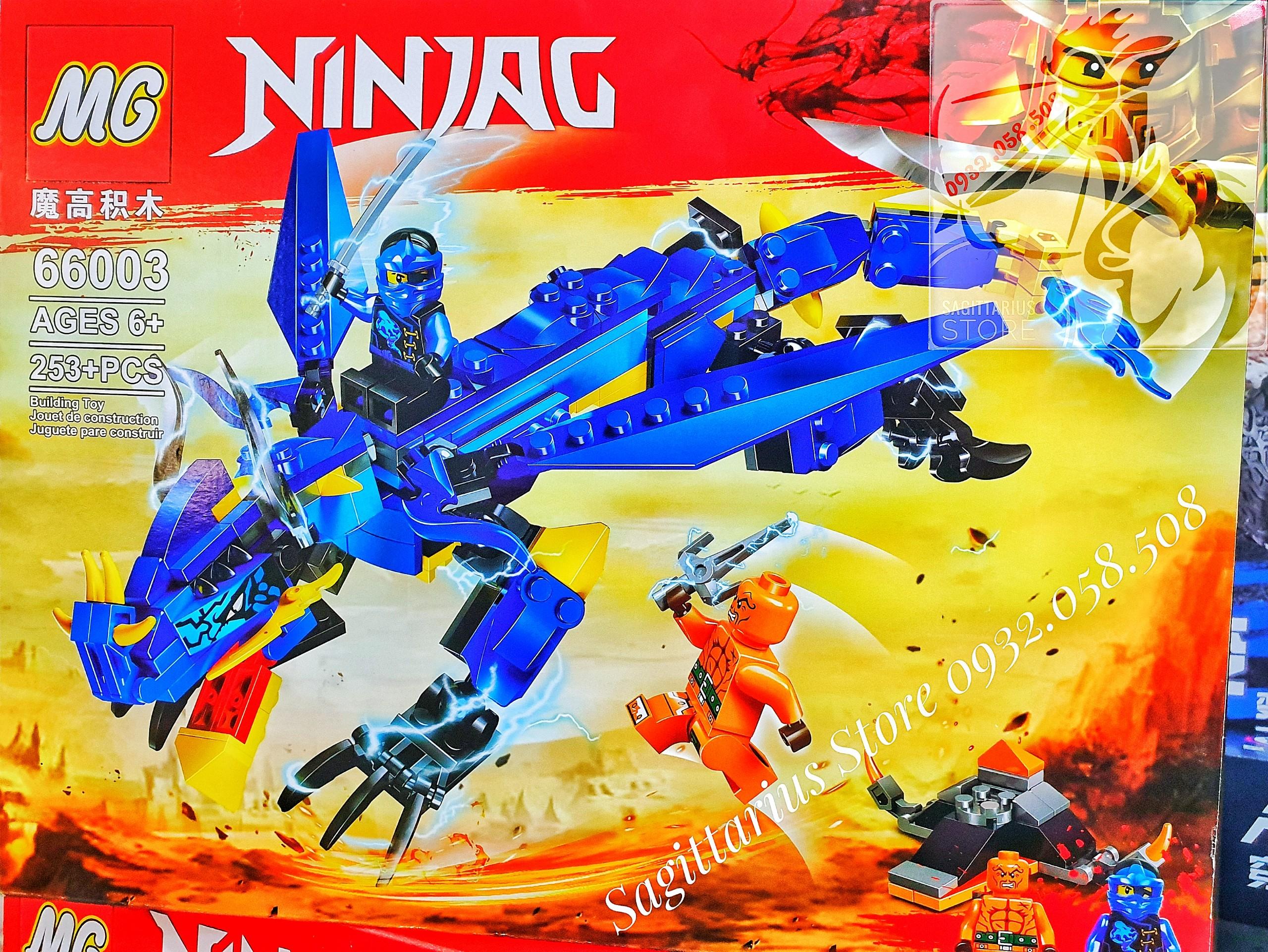 [HCM]Bộ Lego MG Lắp Ráp Rồng Bay NinjaG 66003 ( Xanh Dương - 253 Mảnh )