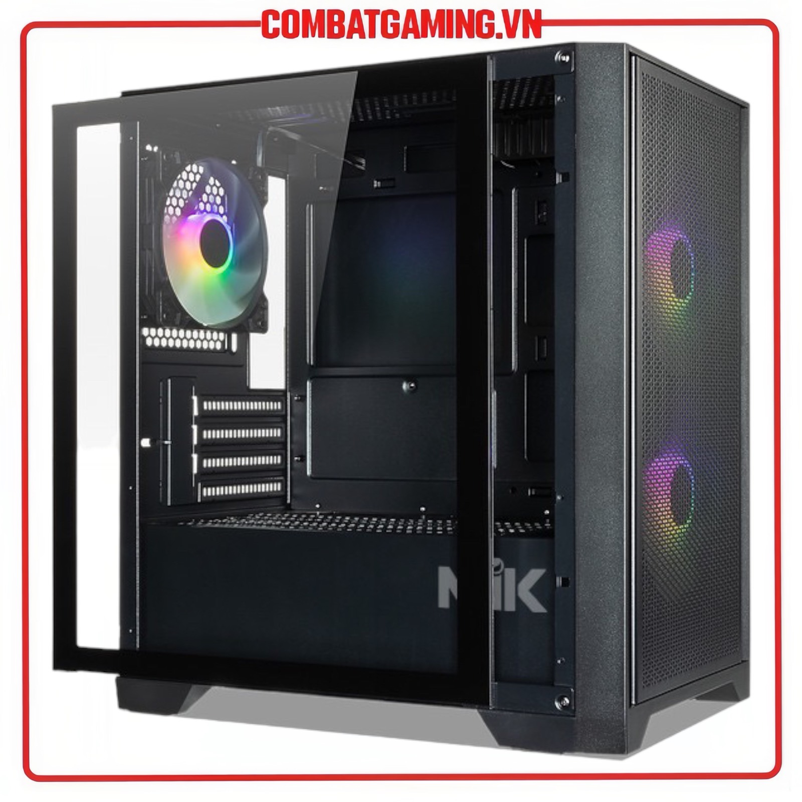 Case MIK MORAX 3FA Black/White (Sẵn 3 Fan ARGB) hàng chính hãng