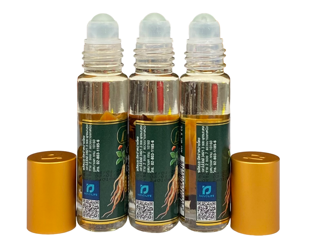 Thai Green Herb Ginseng Roller Oil 8ml