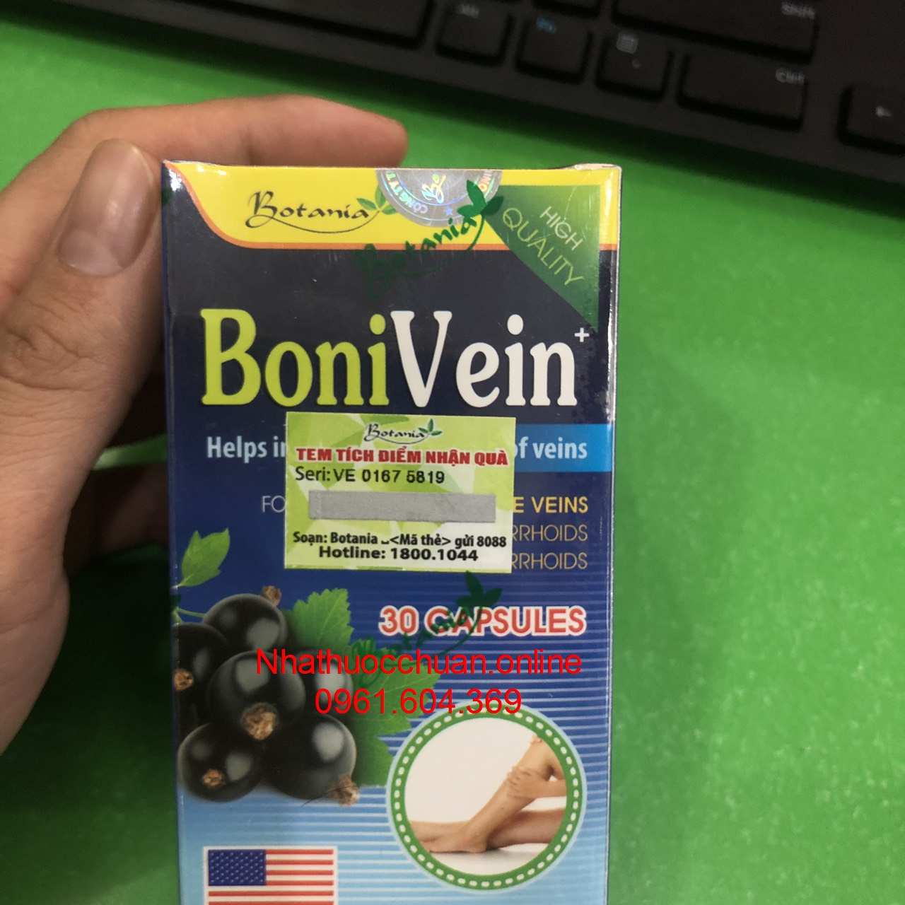 Boni Vein ( Hộp 30 viên)