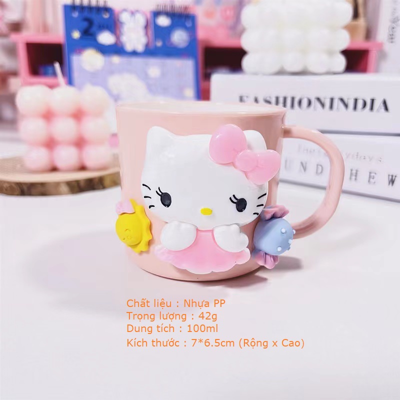 Ly Uống Nước/ Ly Đánh Răng cho Bé Kitty Doraemon Mickey Minnie