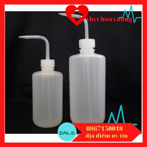 Bình tia nhựa 250ml vòi cong