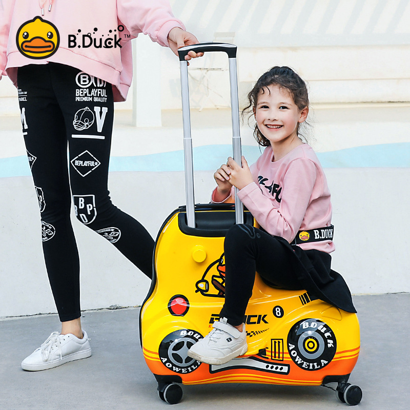 Vali kéo 2 in 1 Tích hợp vali, ghế ngồi và xe kéo B.Duck 20inch cho bé