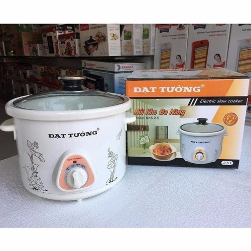 Nồi kho cá, nồi hầm chậm Đạt Tường 2.5 lít