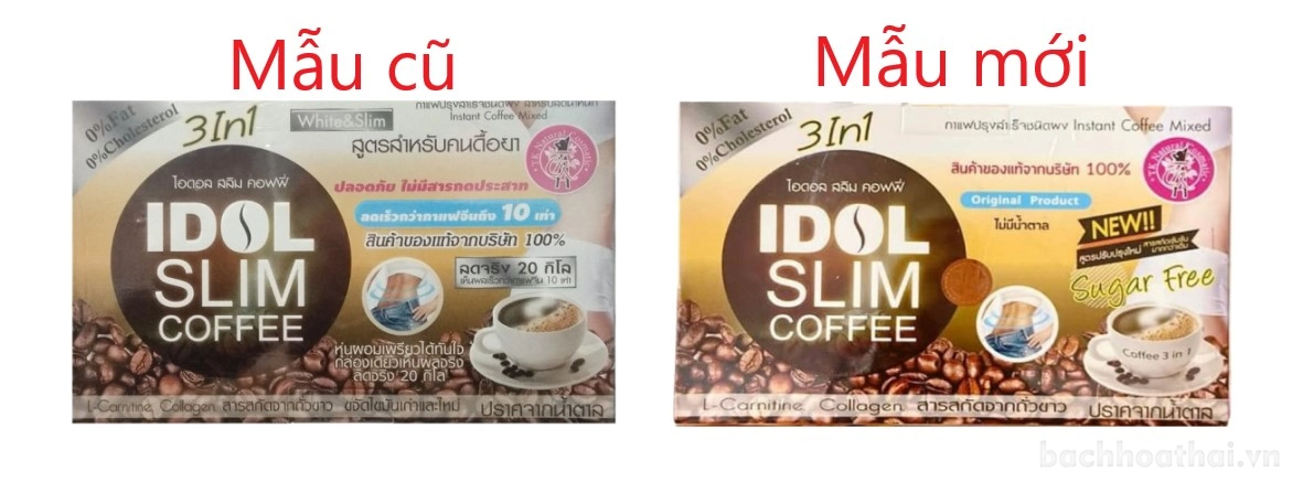 Cà phê sữa giảm cân Idol Slim Coffee 3 In 1 TK Natural