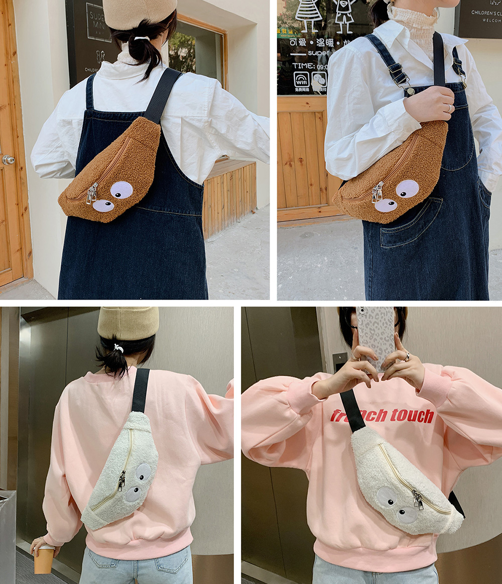 Túi Lông Bao Tử Phối Đôi Mắt Korea Style - 100style