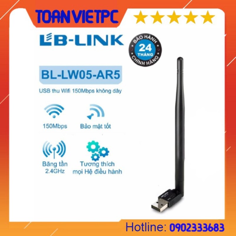 Bảng giá Usb thu wifi 1 râu Lblink BL-LW05-AR5 - BL-WN151 Phong Vũ