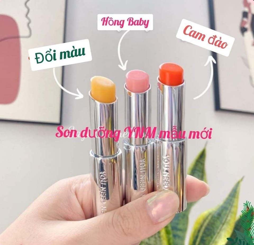 Son dưỡng có màu, mềm môi YNM Hàn Quốc ( 3 màu )