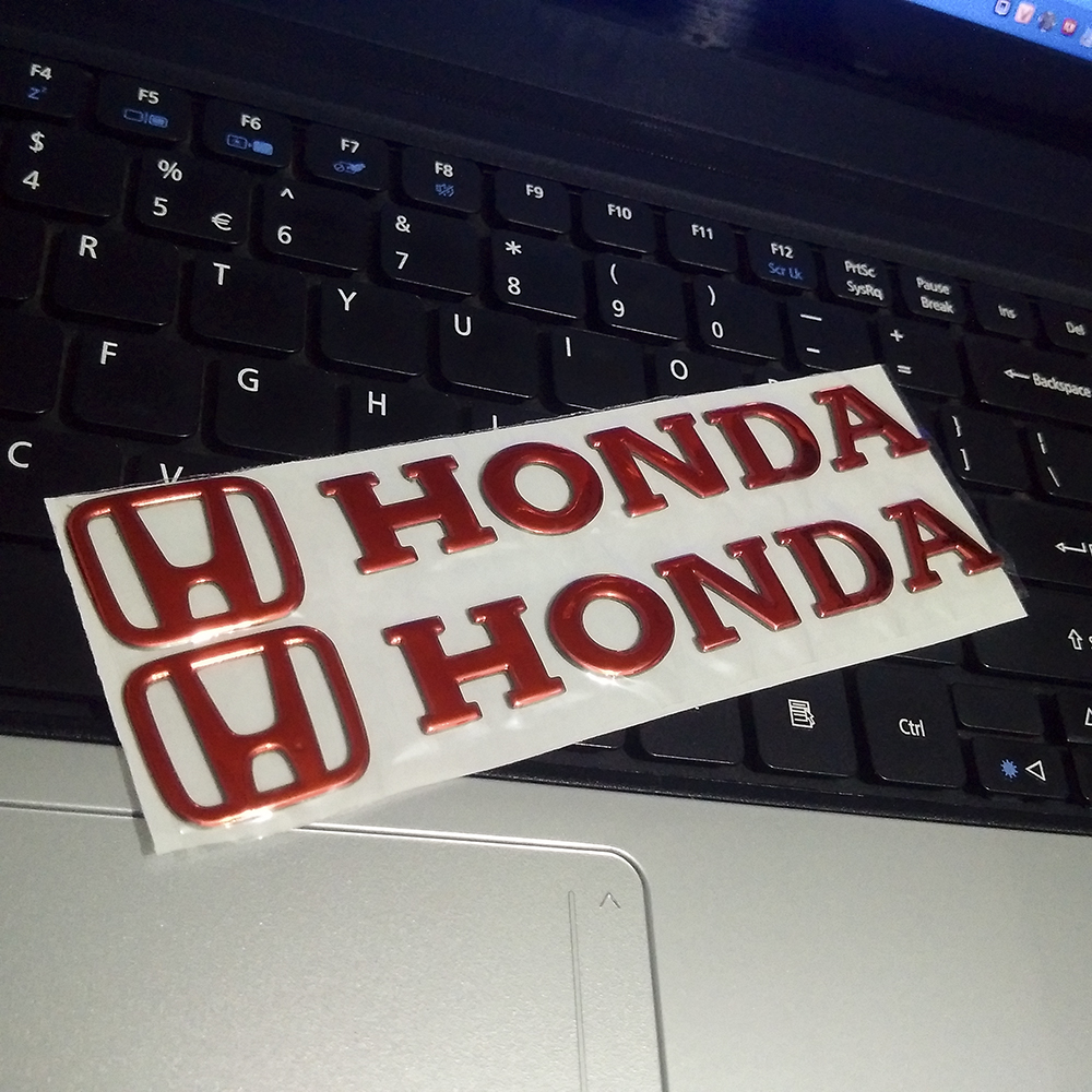Cặp tem honda 3d nổi - hd đỏ ngọt