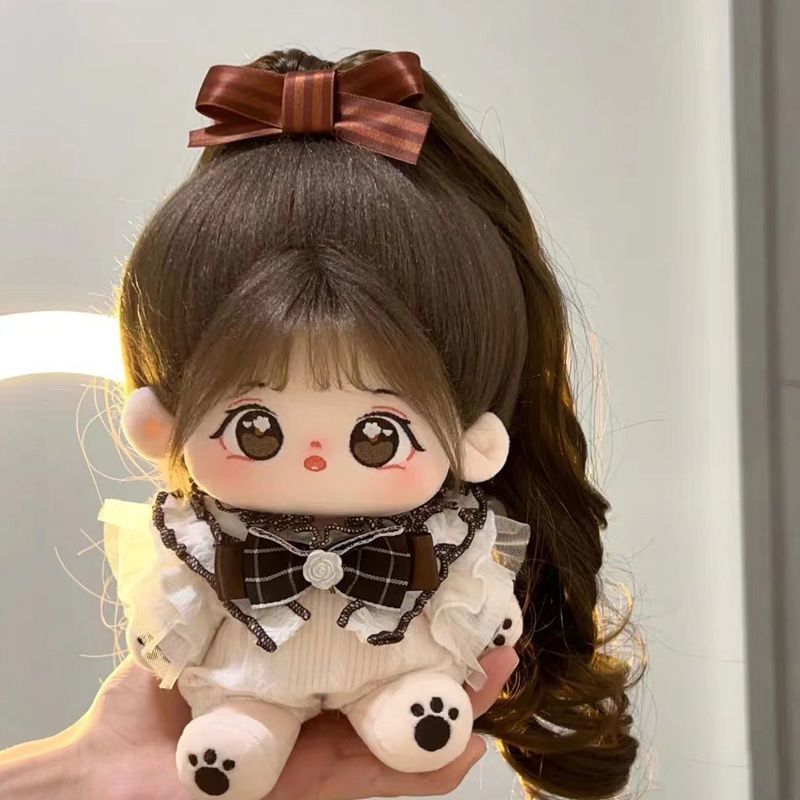 Búp bê bông dễ thương 20cm búp bê sang trọng bé gái có thể thay quần áo búp bê để tặng quà cho bạn gái đại học