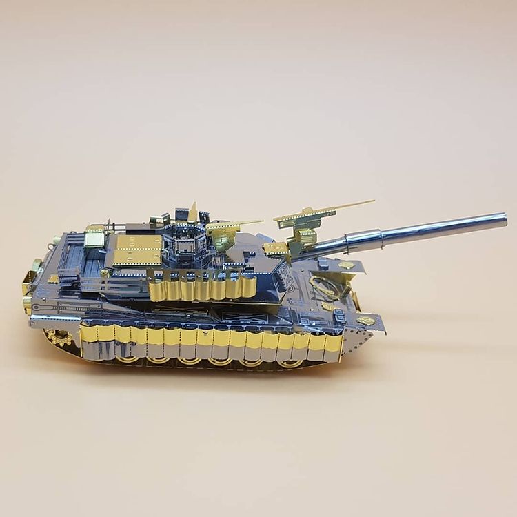 Mô Hình Kim Loại 3D Piececool Xe Tăng M1A2 (chưa ráp)