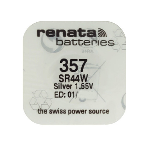 Pin đồng hồ Thụy Sỹ RENATA 357 / SR44W / AG13 / LR44 / A76 oxit bạc Made in Swiss (Loại tốt - Giá 1 viên)