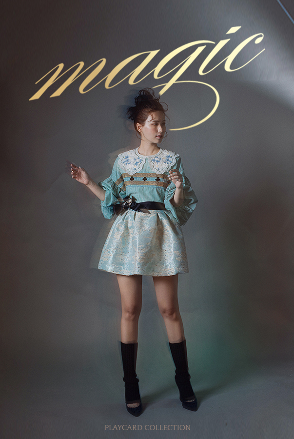Maki - Magic Top - Embroidered Striped Shirt with Collar
