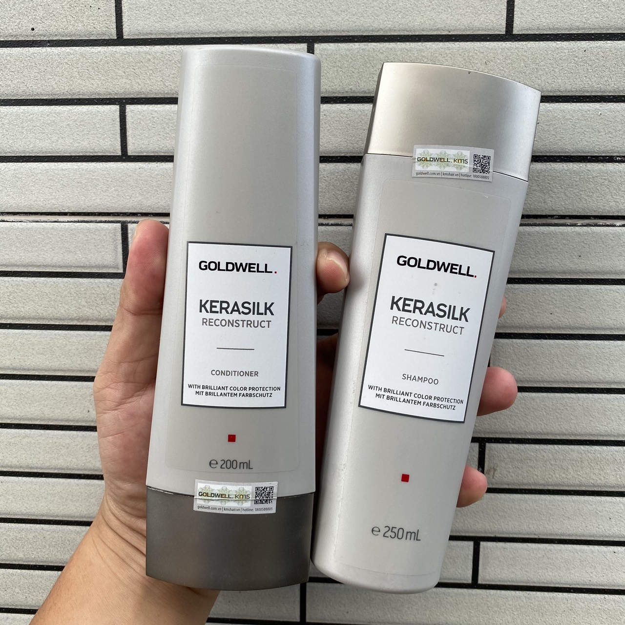 [HCM]Dầu gội xả siêu phục hồi Goldwell Kerasilk Reconstruct 250ml/200ml