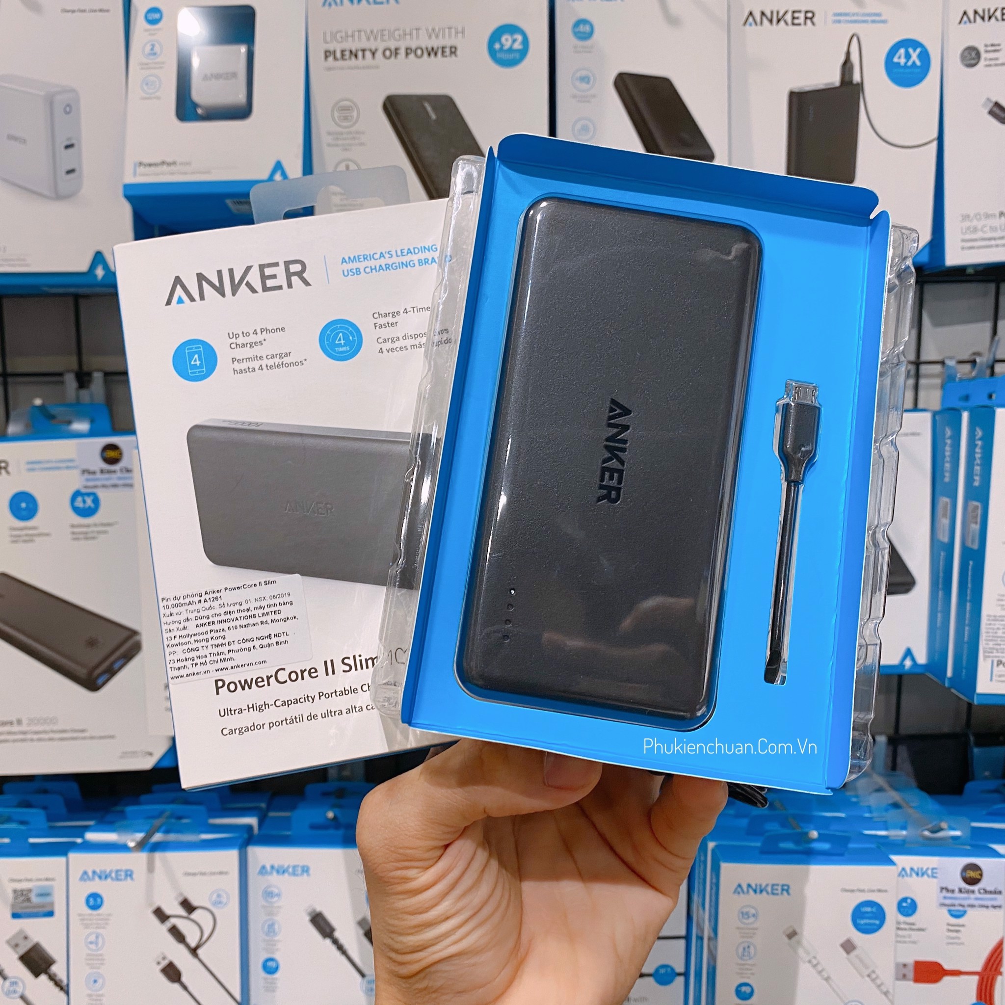 Pin sạc dự phòng Anker PowerCore II Slim 10000mAh(A1261)