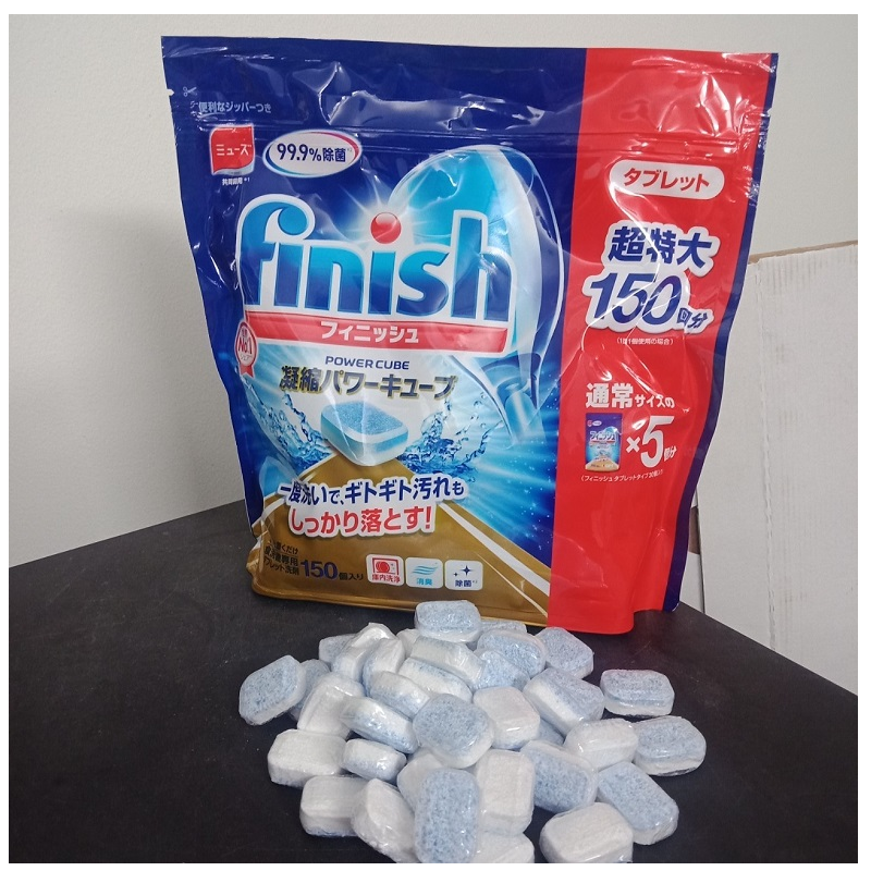 Viên rửa chén bát Finish túi 150 viên ( Xuất Xứ Nhât )