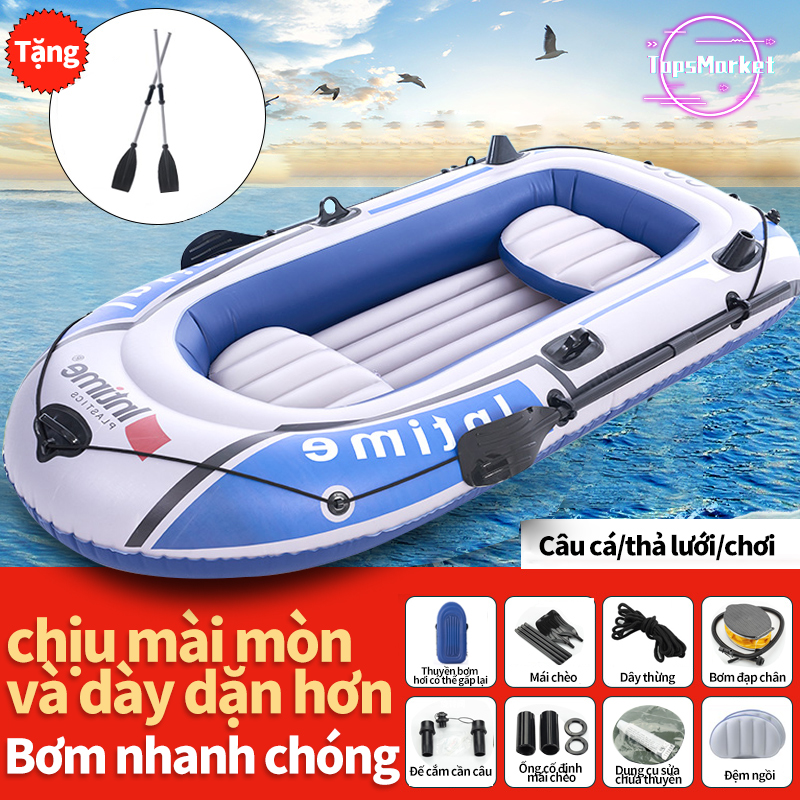 [HCM]Thuyền hơi thuyền phao xuồng bơm hơi thuyền câu cá INTIME chứa 3người 4 người lớn dày hơn rộng hơn cao cấp chắc chắn thuyền dã ngoại tuyệt vời