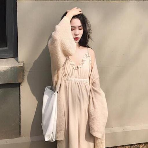 Áo Khoác Cardigan Len Mỏng Hàn Quốc