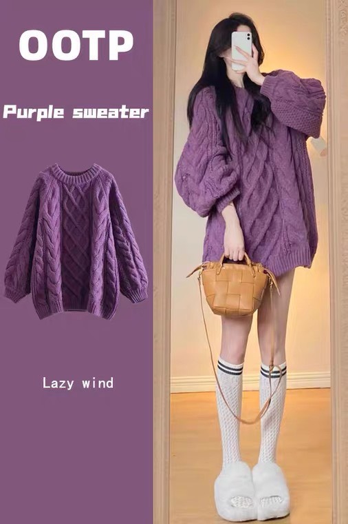 Áo len thừng oversize Chất len dày dặn Hàng QC