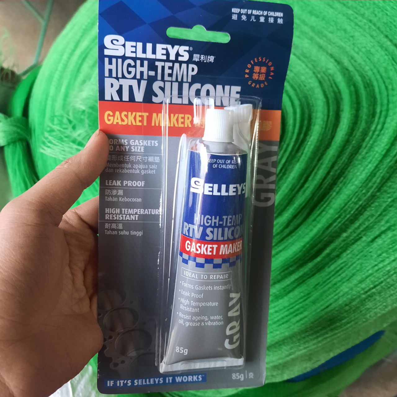 Keo tạo gioăng, keo dán gioăng chịu nhiệt cao 750 độ F 85g -màu ghi