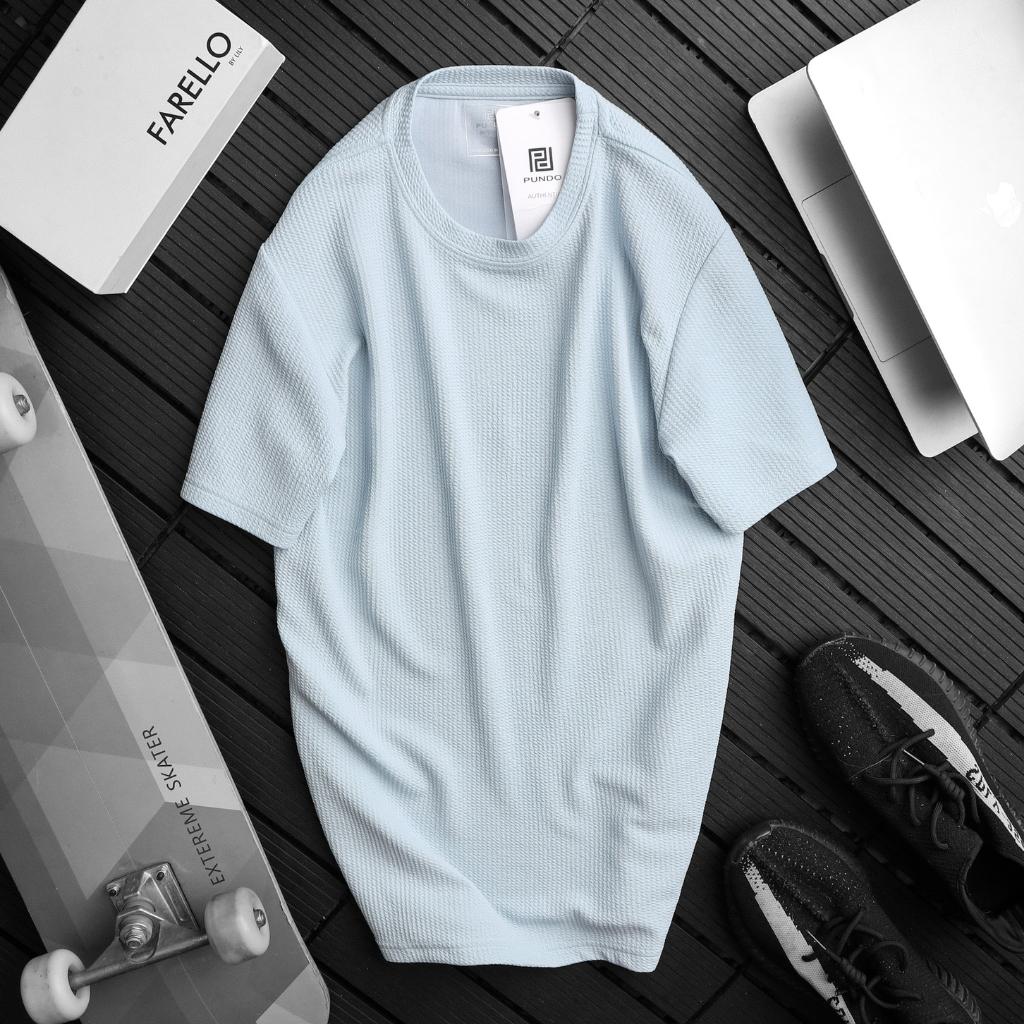 Áo thun nam cổ tròn tay ngắn, chất cotton xốp , màu basic dễ phối PUNDO ATPD67