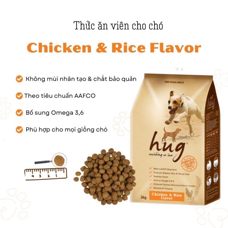 Thức ăn Hug cho chó mọi lứa tuổi (Túi 2kg)
