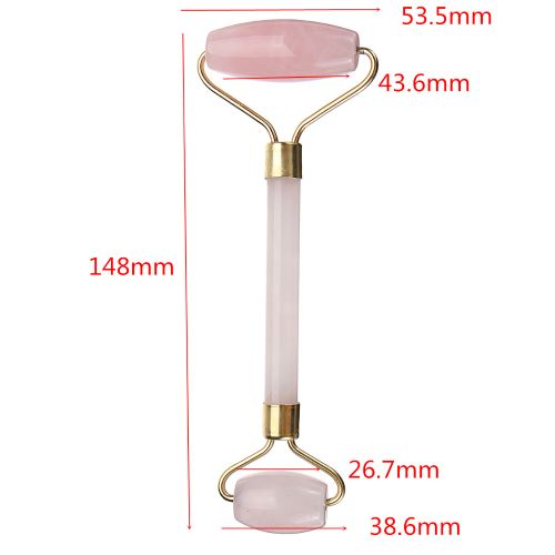 [FREESHIP MAX] Cây Lăn Massage Mặt Đá Thạch Anh Hồng Thiên Nhiên