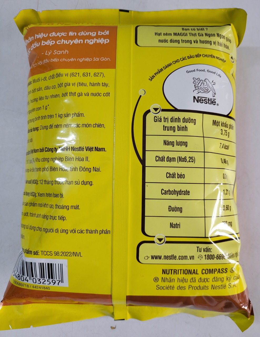 [TÚI VÀNG 2Kg] HẠT NÊM THỊT GÀ Ngon Ngon [VN] MAGGI Chicken Seasoning