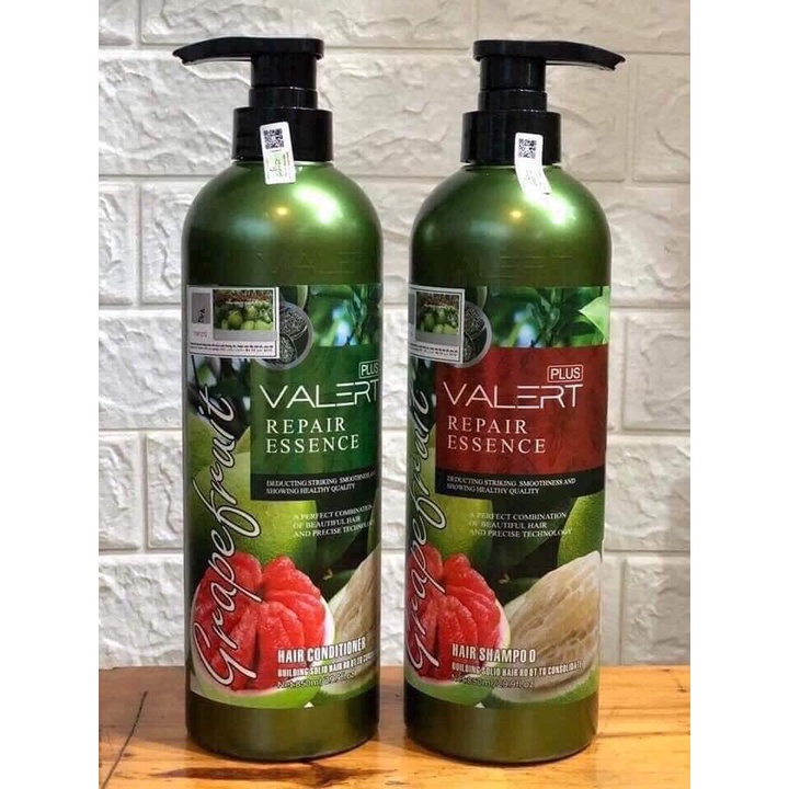 Combo Gội Xả Valert Tinh Dầu Bưởi 850ml