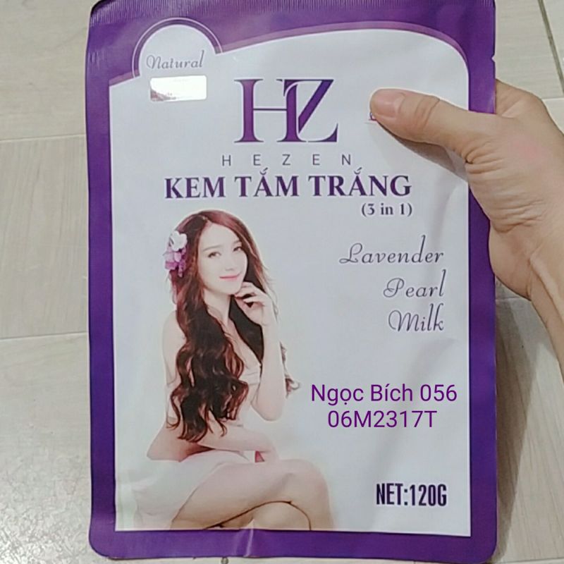 KEM TẮM TRẮNG HEZEN 3IN1 (120G) giá rẻ