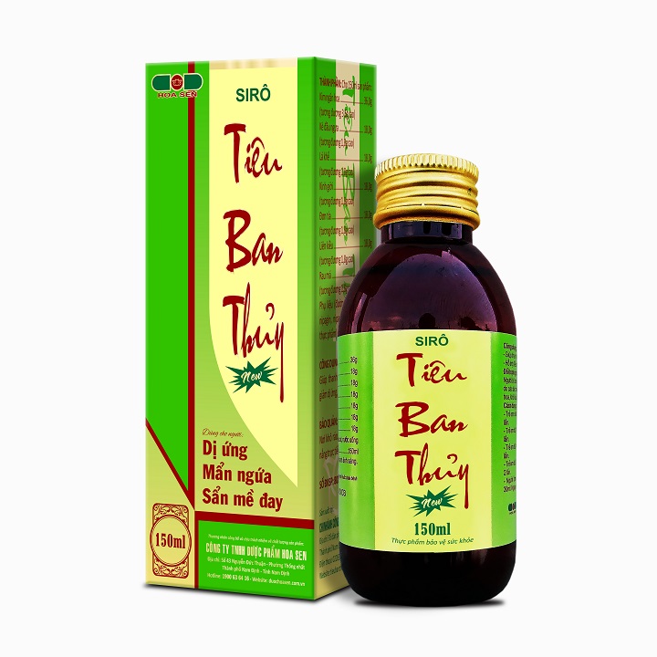 Siro Tiêu Ban Thủy lọ 150ml