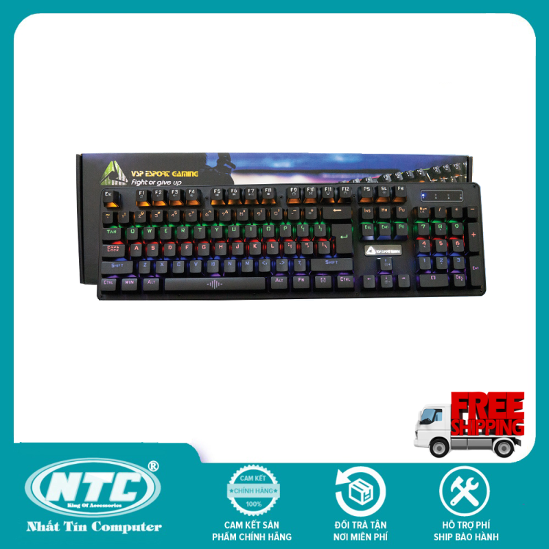 Bảng giá [TẶNG 10 BAO LÌ XÌ] Bàn phím cơ chuyên game Blue Switch Bosston MK912A - thay đổi 9 chế độ đèn Led (Đen) - NHIỀU PHÂN LOẠI TÙY CHỌN - Hãng phân phối chính thức - Nhất Tín Computer Phong Vũ
