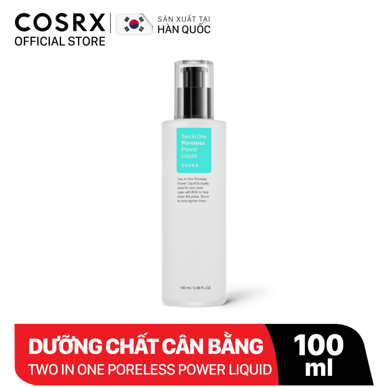 Dưỡng Chất Cân Bằng Da Và Se Khít Lỗ Chân Lông COSRX Two in One Poreless Power Liquid 100ml giá rẻ
