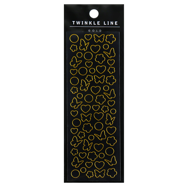 Sticker trang trí Toploader hàn quốc Viền vàng Be Tiny Stationery