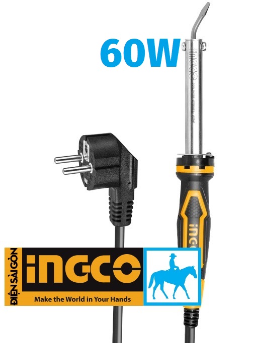Mỏ hàn chì đầu cong dẹp 60W 220V INGCO SI0368