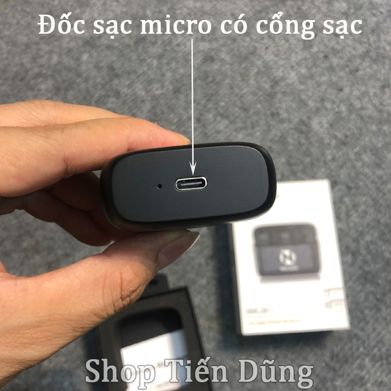 Micro cài áo không dây dành cho thu âm điện thoại NMC Audio NMC2811 chất lượng cao thu xa 30m và sóng 2.4g xiên tường