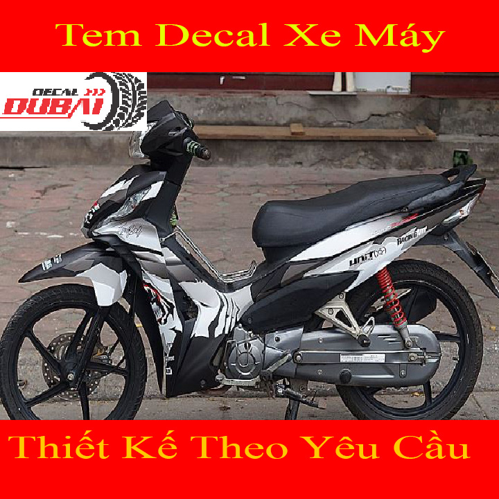 Tem Xe Wave RSX Cá Mập Đen Trắng