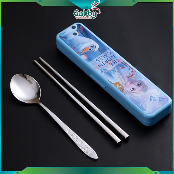 BỘ MUỖNG ĐŨA DISNEY INOX304 (Hình Mickey/ Minnie/ McQueen/ Elsa/ Mike/ Sulley/ Stitch)