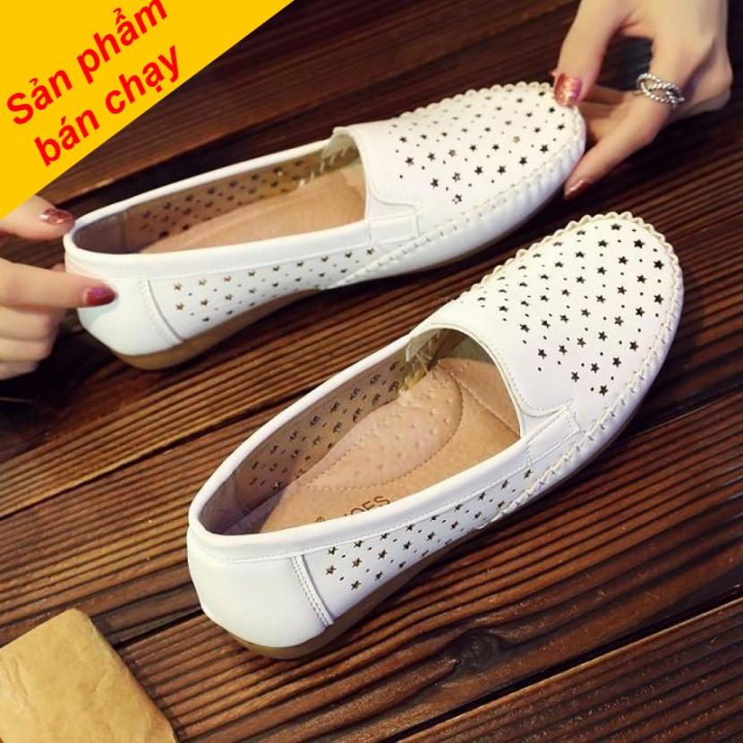 Giày lười nữ, giày mọi nữ thời trang, giày mọi nữ da giá rẻ