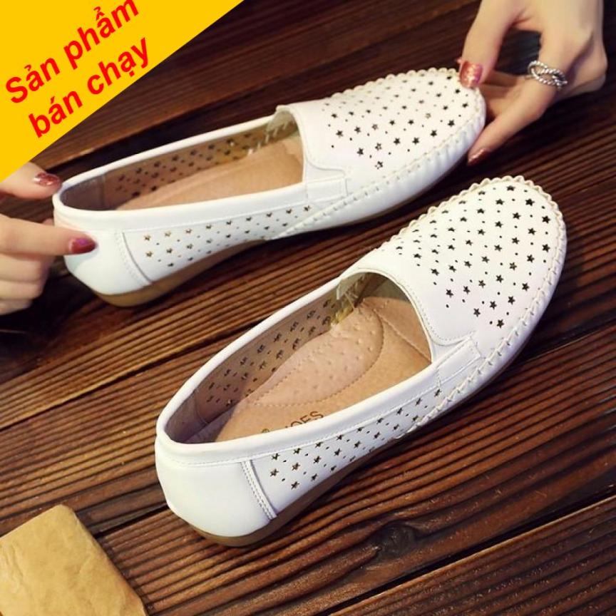 Giày lười nữ, giày mọi nữ thời trang, giày mọi nữ da giá rẻ
