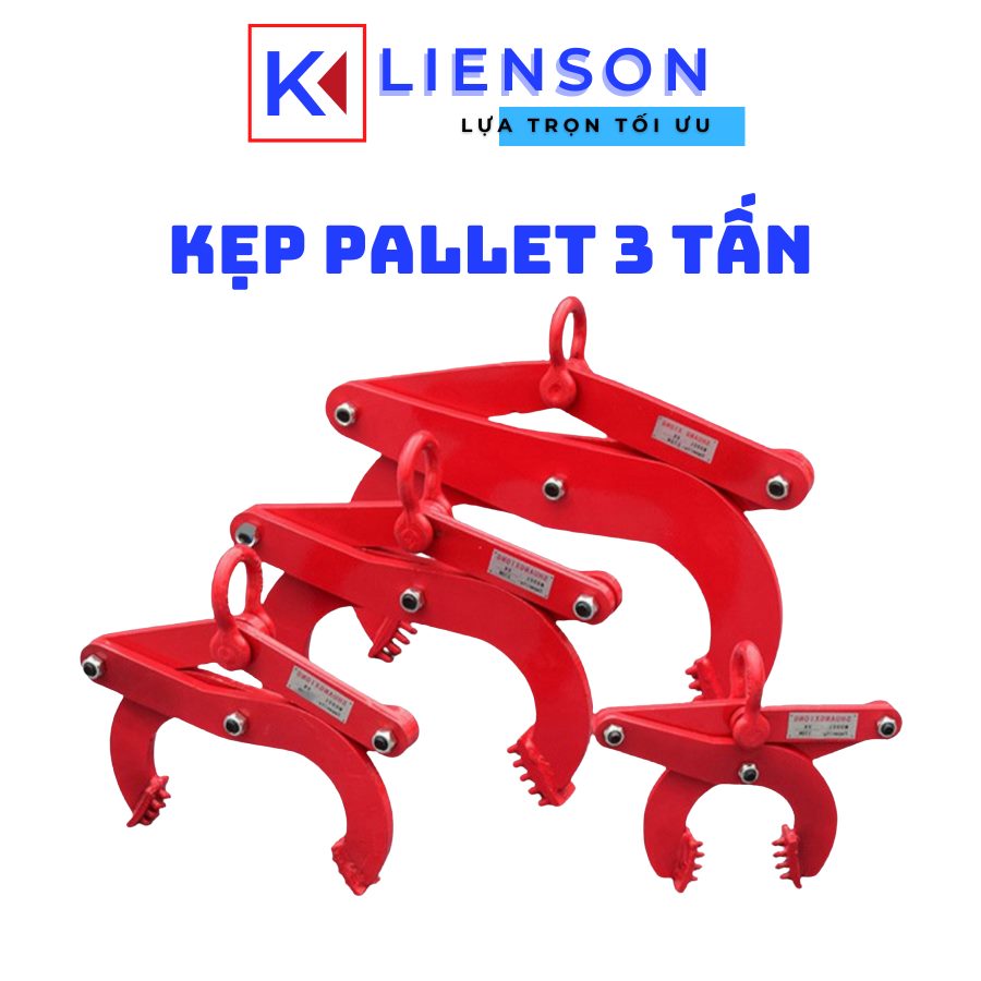 Kẹp pallet 3 tấn, kẹp càng cua kéo pallet