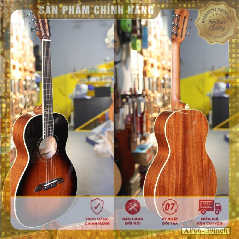 Đàn Guitar Acoustic 3/4 Alvarez AP66 - Nhạc Cụ 3Số Phân Phối Chính Hãng