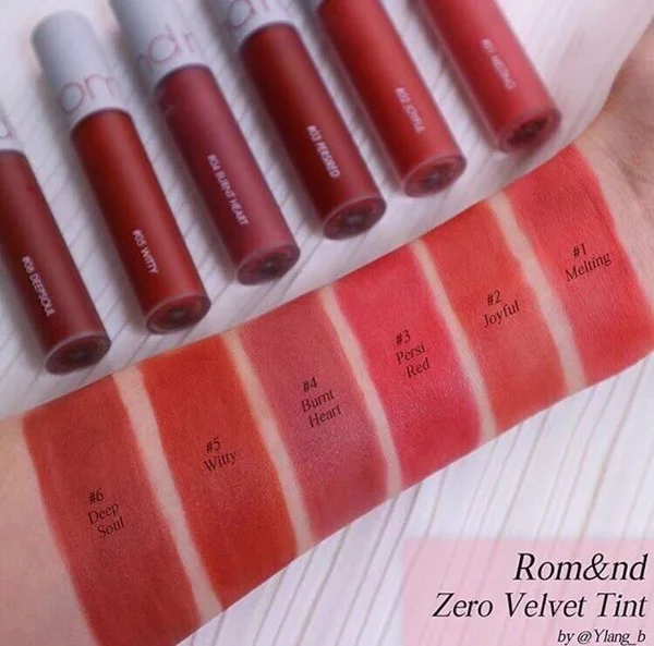 Son Kem Lỳ Romand Zero Velvet Tint