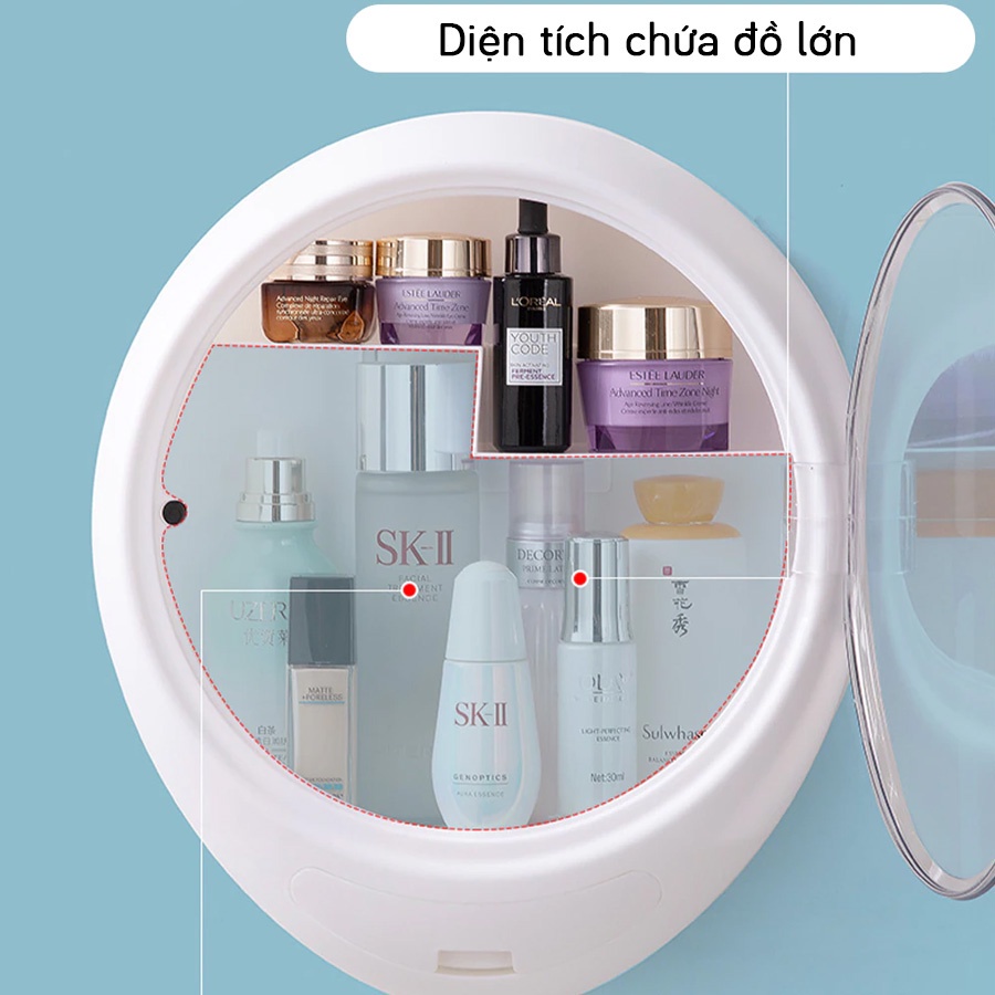 Kệ Đựng Mỹ Phẩm Treo Tường 2 tầng (NC28)
