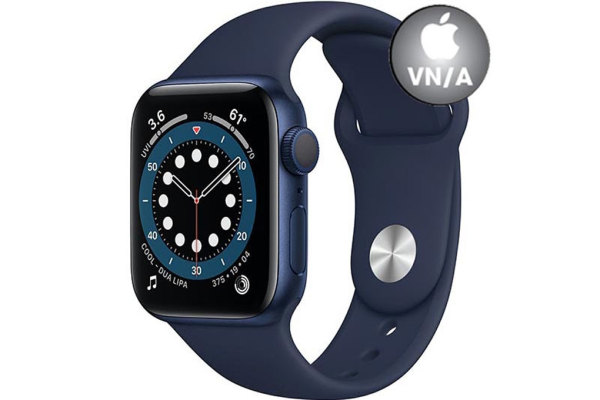 Đồng hồ Apple Watch Series 6 GPS 44mm Blue Aluminium Case & Deep Navy Sport Band M00J3VN/A - Hàng chính hãng
